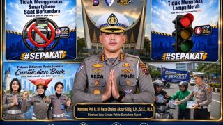 Kombes Pol. H. M. Reza Chairul Akbar Sidiq Tingkatkan Giat Sosialisasi Ditlantas Polda Sumbar, Keselamatan Jadi Prioritas