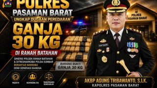 AKBP Agung Tribawanto Pastikan Polres Pasaman Barat Terus Memburu Jaringan Narkotika hingga ke Akarnya