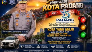 HUT ke-357 Kota Padang, Kombes Pol. H.M. Reza Chairul Akbar Sidiq Teguhkan Semangat “Polantas Sumbar Rancak Bana”