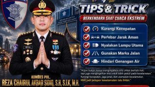 Kombes Pol. H.M. Reza Chairul Akbar Sidiq Tekankan Jaga Jarak Aman di Tengah Cuaca Ekstrem