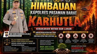 Demi Pasaman Barat Tetap Hijau, Kapolres AKBP Agung Tribawanto Ajak Warga Cegah Karhutla