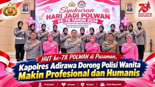 HUT ke-78 Polwan di Pasaman, Kapolres Adirawa Dorong Polisi Wanita Makin Profesional dan Humanis