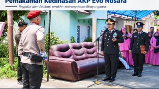 Kapolres Pasaman Barat Pimpin Upacara Pemakaman Kedinasan AKP Evo Nosara
