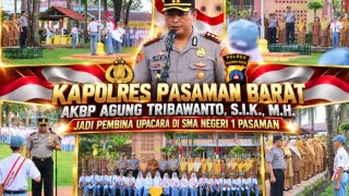 Kapolres Pasaman Barat AKBP Agung Tribawanto Edukasi Pelajar tentang Tertib Lalu Lintas dan Bahaya Kenakalan Remaja