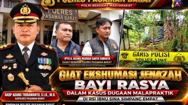 Kapolres Agung Tribawanto Pastikan Penanganan Laporan Kasus Bayi Meninggal di RSI Ibnu Sina Berjalan Profesional
